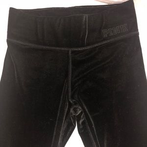 Brand: PINK velvet legging, color: black size: S
